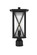Jada One Light Outdoor Post Mount in Black and Clear (173|OD607P16BK)