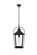 Luz One Light Outdoor Pendant in Black and Clear (173|OD605H20BK)