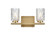 Cassie Two Light Wall Sconce in Satin Gold and Clear (173|LD7026W14SG)