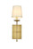 Eclipse One Light Wall Sconce in Satin Gold and White (173|LD6102W4SG)