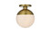 Eclipse One Light Flush Mount in Satin Gold and Frosted white (173|LD6056SG)