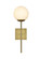 Neri One Light Wall Sconce in Satin Gold and White (173|LD2360SG)