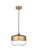 Ashwell One Light Pendant in Satin Gold and Clear (173|LD2243SG)