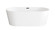 Springfield Bathtub in Glossy White (173|BT30167GW-MBK)