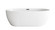 Allegra Soaking Bathtub in Glossy White (173|BT10770GW-MBK)