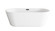 Odette Soaking Bathtub in Glossy White (173|BT10671GW-MBK)