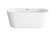 Odette Soaking Bathtub in Glossy White (173|BT10659GW-BNK)