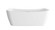 Harrieta Soaking Bathtub in Glossy White (173|BT10467GW-BGD)