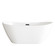 Ines Soaking Bathtub in Glossy White (173|BT10372GW-MBK)