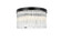 Harlow Four Light Flush Mount in Black and Clear (173|1070F16BK)