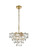 Adaline Six Light Chandelier in Satin Gold and Clear (173|1050D16SG)