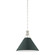 Painted No. 2 One Light Pendant in Polished Nickel/Soft Studio Green (70|MDS352-PN/SSG)