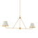 Burghley Two Light Linear in Aged Brass (70|MDS2001-AGB/OW)