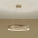 Larousse LED Chandelier in Champagne Bronze (12|52746CPZLED)