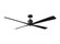 Launceton 72 72'' Ceiling Fan in Midnight Black (71|4LNCR72MBK)