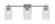 Franklin Three Light Bath Bar in Graphite (200|1213-GP-530)