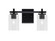 Franklin Two Light Bath Bar in Matte Black (200|1212-MB-300)