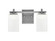 Franklin Two Light Bath Bar in Graphite (200|1212-GP-531)