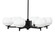 Franklin Six Light Chandelier in Matte Black (200|1206-MB-212)
