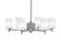 Franklin Six Light Chandelier in Graphite (200|1206-GP-3001)