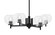 Franklin Four Light Chandelier in Matte Black (200|1204-MB-202)