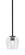 Franklin One Light Mini Pendant in Matte Black (200|1201-MB-4810)