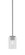 Franklin One Light Mini Pendant in Graphite (200|1201-GP-300)