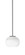 Franklin One Light Mini Pendant in Graphite (200|1201-GP-212)