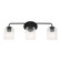 Eisele Three Light Vanity in Midnight Black (1|GLV1133MBK)