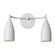 Maya Two Light Vanity in Matte White (1|GLV1082MWT)