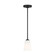Miles One Light Mini-Pendant in Midnight Black (1|GLP1031MBK)