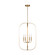 Loretto Six Light Chandelier in Satin Brass (1|GLC1316SB)