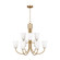 Miles Nine Light Chandelier in Satin Brass (1|GLC1139SB)