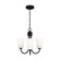 Miles Three Light Chandelier in Midnight Black (1|GLC1123MBK)