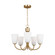 Miles Five Light Chandelier in Satin Brass (1|GLC1115SB)