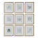 Nature's Framed Botanical Prints Set/9 in Gold (52|32449)