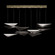 Volo LED Pendant in Soft Gold/Smoke Linear (48|100118-52)