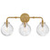 Helene LED Vanity in Lacquered Brass (13|57413LCB)