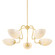 Reva Five Light Chandelier in Aged Brass (428|H1064805-AGB)