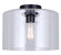 Sklo One Light Flush Mount in Matte Black (387|IFM2125B12BK)