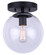 Camilo One Light Flush Mount in Matte Black (387|IFM1029A08BK-CL)