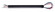 Downrod in Black (387|DR12BK-1OD-DC)