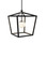 Denison One Light Lantern in Black/Frosted White (142|9500-0025)