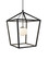 Denison One Light Lantern in Black/Frosted White (142|9500-0024)