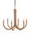 Samsara Six Light Chandelier in Natural / Saddle Tan (142|9000-1297)