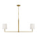 Danica Two Light Linear Chandelier in Burnished Brass (454|TC1212BBS)