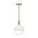 Torian One Light Pendant in Burnished Brass (454|SLP1001BBS)