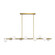 Altair Nine Light Linear Chandelier in Burnished Brass (454|SLC1059BBS)