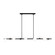Altair Nine Light Linear Chandelier in Aged Iron (454|SLC1059AI)