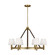 Grayson Six Light Chandelier in Time Worn Brass (454|LC1246TWB)